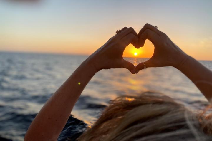 a close up of a person in a body of water