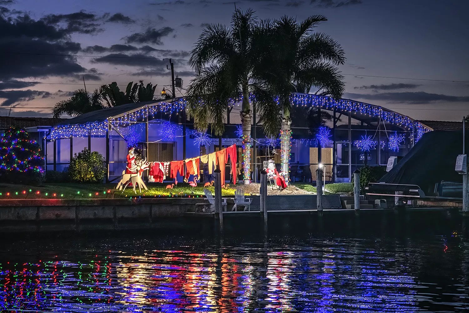 a long bridge over a body of water
